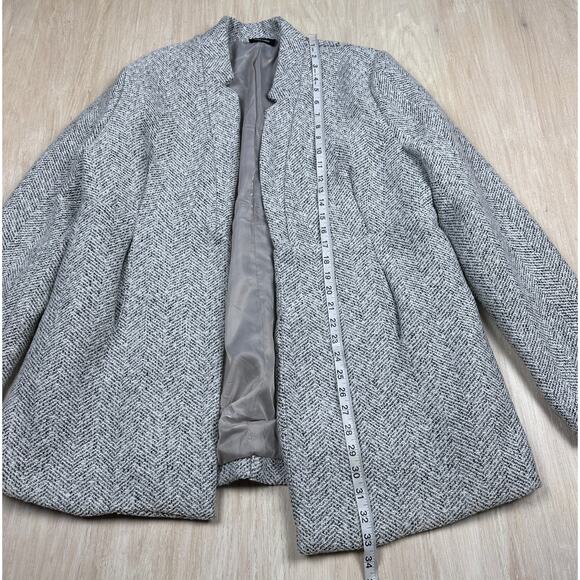 VICI Heather Gray Herringbone Tayshia Pocketed Business Casual Office Coat XL - Picture 7 of 16